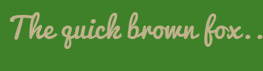 Image with Font Color BFB28C and Background Color 3E8129